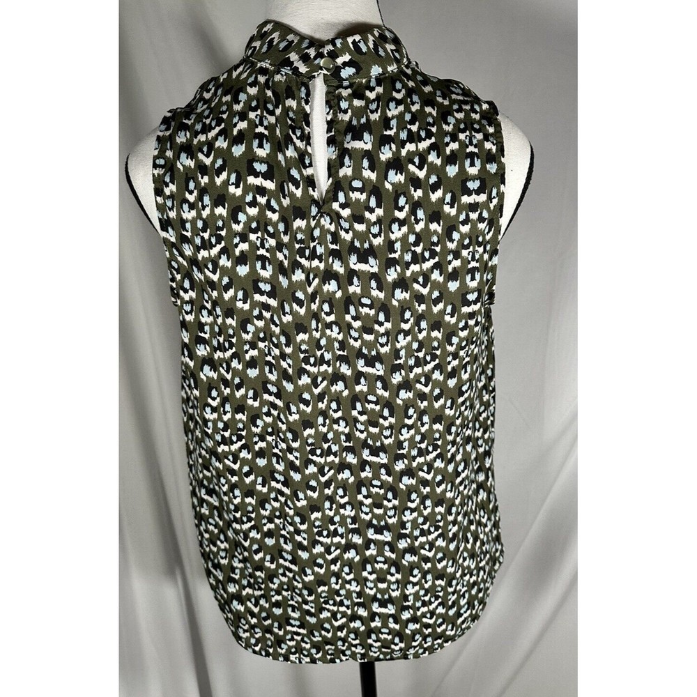 Monteau Women's Sleeveless Mock Neck Top Multicolor Size Medium - Picture 3 of 6